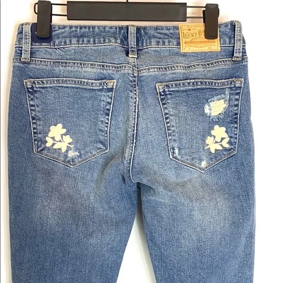 Lucky Brand Lolita Floral Skinny Jeans Size 00 NWT - Picture 8 of 10